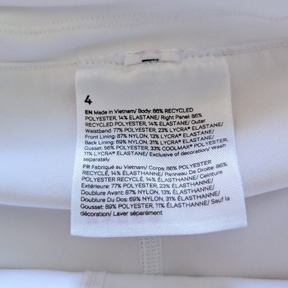 Lululemon Asymmetrical Pleated Tennis Skirt White size 4 - Picture 11 of 11